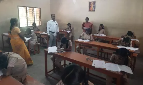 அரியலூரில் நடைபெற்ற கல்வி உதவித்தொகை பெறுவதற்கான தேர்வில் 2854 மாணவர்கள் கலந்து கொண்டனர்