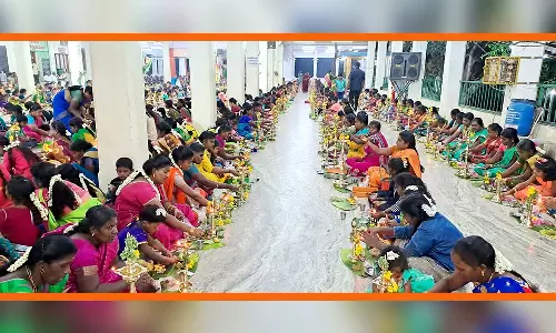 பாவூர்சத்திரம்  வென்னிமலை முருகன் கோவிலில் 1008 திருவிளக்கு பூஜை