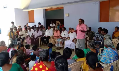 எரிவாயு தகன மேடை அமைக்க எதிர்ப்பு தெரிவித்து தொடர் போராட்டம்