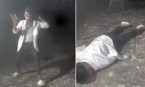 திருமண விழாவில் நடனமாடிய வாலிபர் திடீரென சுருண்டு விழுந்து மரணம்- சமூக வலைதளங்களில் வீடியோ பரவல்