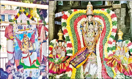 கும்பகோணம் வைணவ கோவில்களில் மாசி மக திருவிழா கொடியேற்றத்துடன் தொடங்கியது