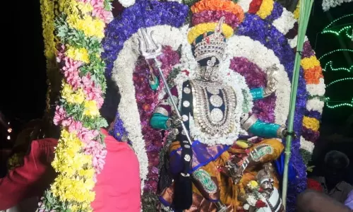 உடையார்பாளையத்தில் பெரியநாயகியம்மன் திருவீதி உலா