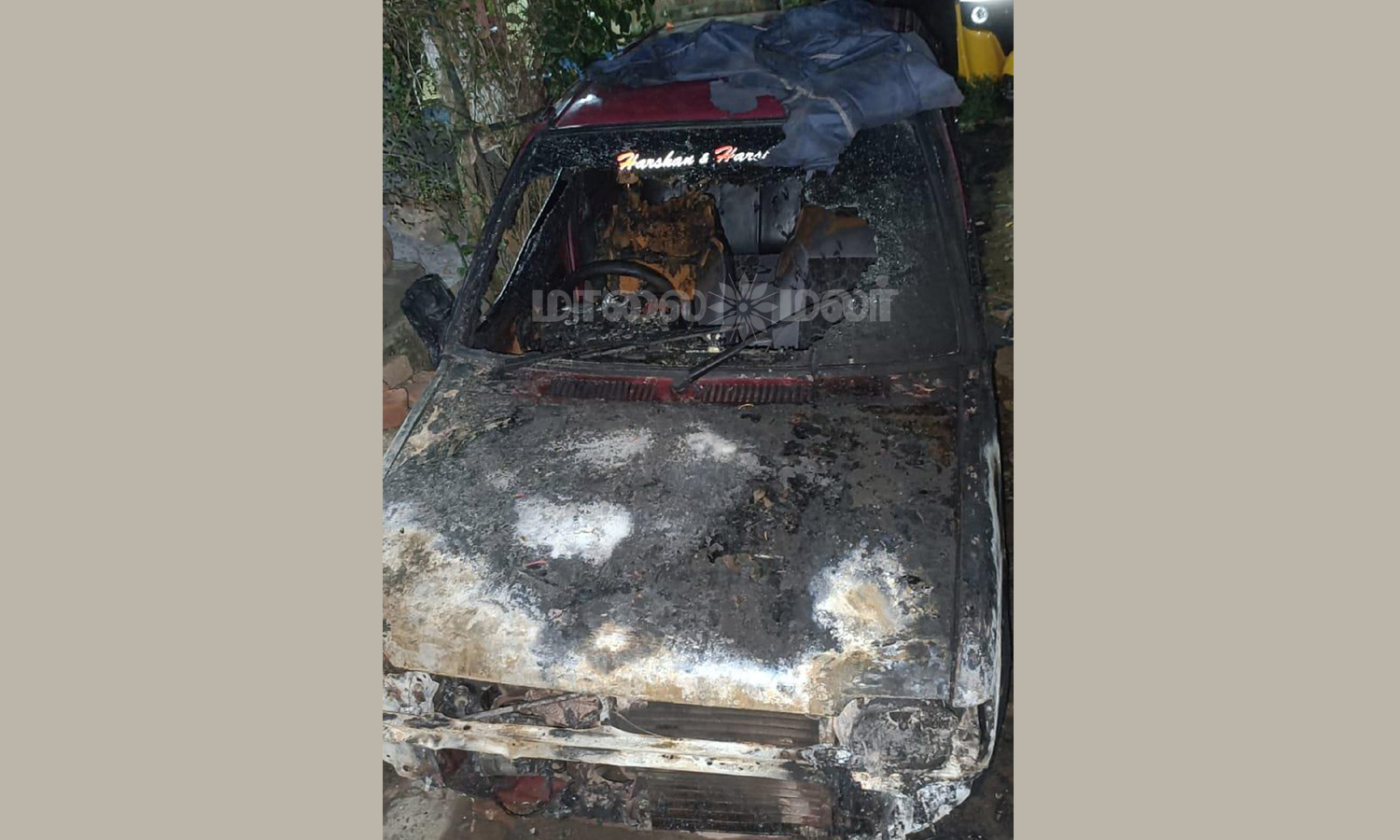 இரணியல் அருகே கார் தீ வைத்து எரிப்பு- வாலிபர் கைது