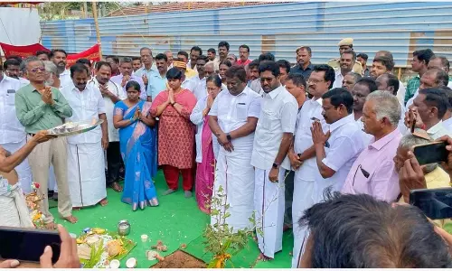 ஜெயங்கொண்டம் அரசு மருத்துவமனையில் ரூ.29 கோடி செலவில் புதிய கட்டிடத்திற்கான பூமி பூஜை