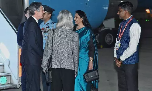 ஜி20 கூட்டத்தில் பங்கேற்க இந்தியா வந்தடைந்தார் அமெரிக்க வெளியுறவு மந்திரி