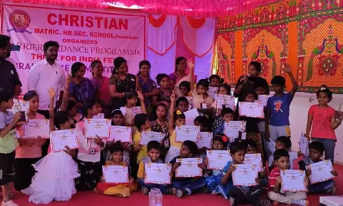 பெரம்பலூர் கிறிஸ்டியன் மெட்ரிக் பள்ளியில் மூளைத்திறன் போட்டி