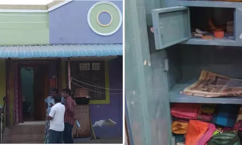 அ.தி.மு.க. பிரமுகர் வீட்டின் பூட்டை உடைத்து கொள்ளை