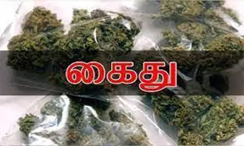 பைக்கில் கஞ்சா கடத்தல்