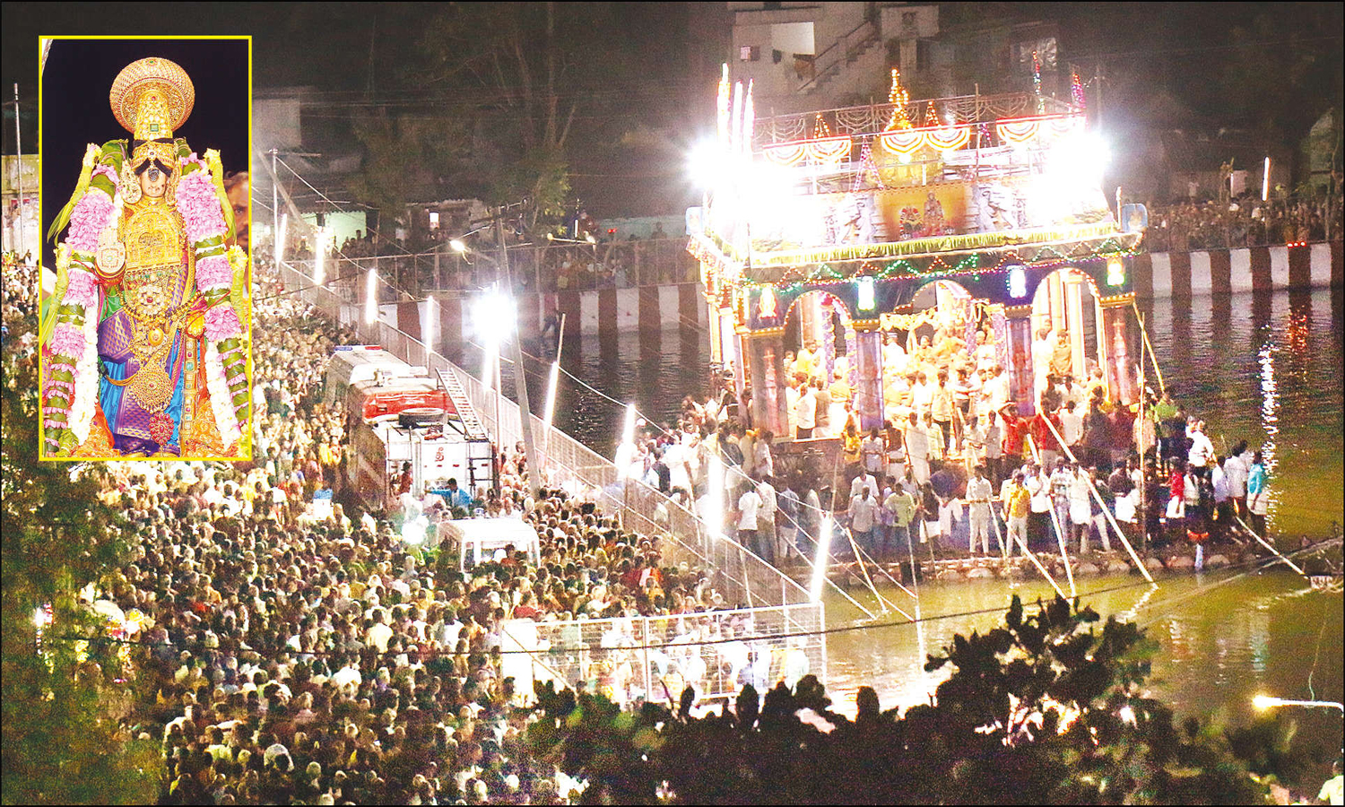 ஸ்ரீரங்கத்தில் தெப்ப உற்சவம் கண்டருளிய நம்பெருமாள்: இன்று பந்தக்காட்சி ...