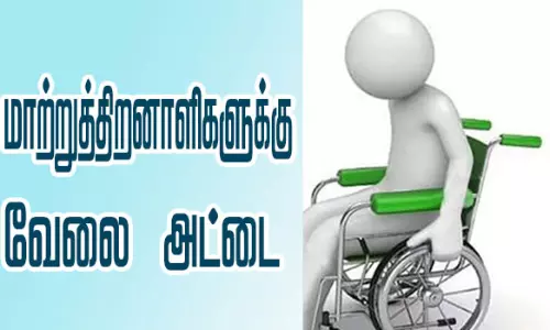 4,348 மாற்றுத்திறனாளிகளுக்கு நீலநிற வேலை அட்டை