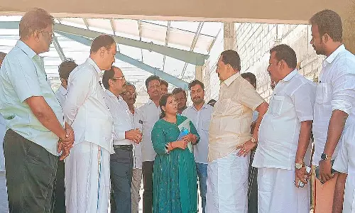 சோளிங்கர் லட்சுமி நரசிம்மர் கோவிலில் ரோப் கார் பணி