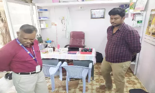 தனியார் கிளினிக் கட்டிடத்தை சுகாதார இணை இயக்குநர் ஆய்வு