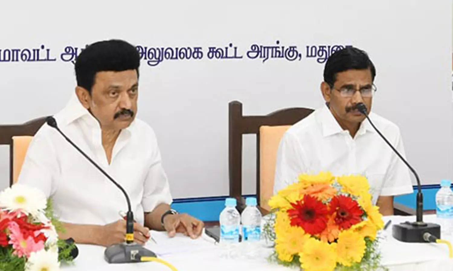 மதுரையில் இன்று தொழில் வர்த்தக சங்கத்தினருடன் மு.க.ஸ்டாலின் கலந்துரையாடல் மதுரையில் இன்று தொழில் வர்த்தக சங்கத்தினருடன் மு.க.ஸ்டாலின் கலந்துரையாடல்