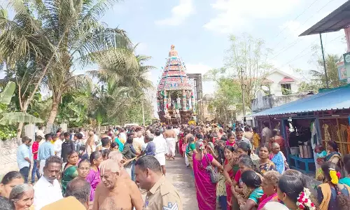 திருக்கண்ணபுரம் சவுரிராஜபெருமாள் கோவிலில் ேதரோட்டம்