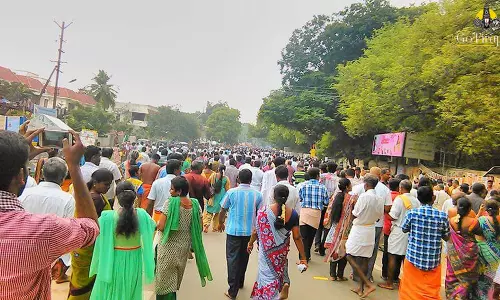 திருவண்ணாமலையில் இன்று பவுர்ணமி கிரிவலம் தொடங்கியது