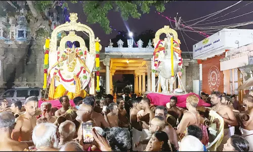 ஆழ்வார்திருநகரி ஆதிநாதர் ஆழ்வார் கோவிலில் கருட சேவை