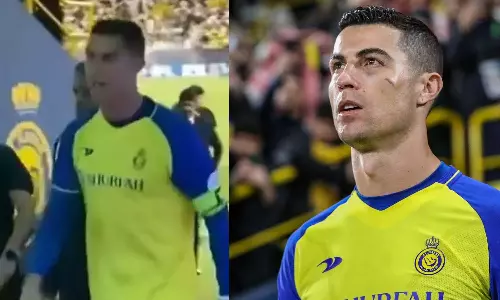 மெஸ்ஸியை புகழ்ந்த இளம் ரசிகர்: கோபமடைந்த ரொனால்டோ- வைரலாகும் வீடியோ