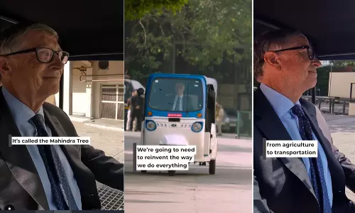 இந்தியாவில் ஆட்டோ ஓட்டிய பில் கேட்ஸ் - ஏன் தெரியுமா?