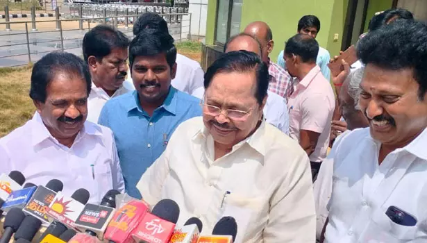 அ.தி.மு.க. ஆட்சியில் தொடங்கப்பட்ட திட்டங்களை தி.மு.க. அரசு தொடர்ந்து செயல்படுத்தி வருகிறது- துரைமுருகன் அ.தி.மு.க. ஆட்சியில் தொடங்கப்பட்ட திட்டங்களை தி.மு.க. அரசு தொடர்ந்து செயல்படுத்தி வருகிறது- துரைமுருகன்