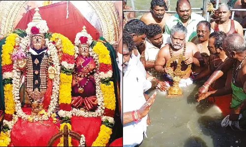 மாசிமக உற்சவத்தை முன்னிட்டு கவுதம நதியில் அருணாசலேஸ்வரர் தீர்த்தவாரி: ஆயிரக்கணக்கான பக்தர்கள் நீராடினர்