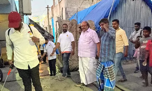 கொசு மருந்து தெளிக்கும் பணி தீவிரம்-கென்னடி எம்.எல்.ஏ. நடவடிக்கை