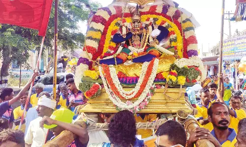 திருக்கோஷ்டியூர் பெருமாள் கோவிலில் மாசி மக தெப்ப உற்சவம்