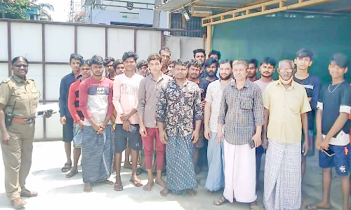 வடமாநில தொழிலாளர்கள் பாதுகாப்பு குறித்து போலீசார் சோதனை