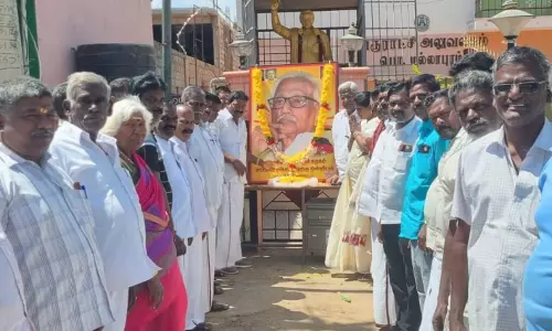 அன்பழகன் நினைவு தினம் அனுசரிப்பு