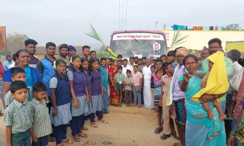 போளையம்பள்ளி பகுதியில்  இருந்து இன்று முதல் அரசு பேருந்து இயக்கம் தருமபுரி கலெக்டர் நடவடிக்கை