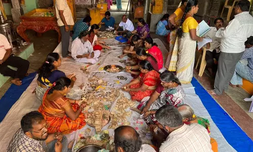 உண்டியல் காணிக்கை எண்ணும் பணி