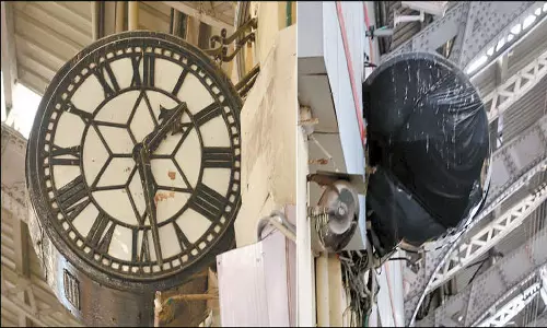 3 ஆண்டுகளாக பழுதை சரிசெய்ய முடியாமல் எழும்பூர் ரெயில் நிலையத்தில் மூடிக்கிடக்கும் தொன்மையான கடிகாரம்