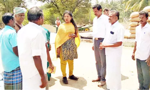 ஜெயமங்கலத்தில் நெல் கொள்முதல் நிலையங்களின் செயல்பாடு குறித்து கலெக்டர் ஆய்வு