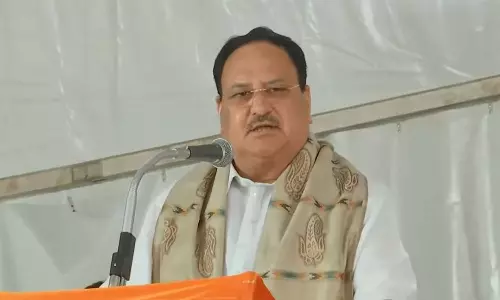 மாநில கட்சிகள் தோன்றியதற்கு காங்கிரஸ் கட்சியே காரணம்... பாஜக அலுவலகத்தை திறந்து வைத்து ஜே.பி. நட்டா பேச்சு