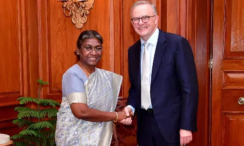 ஜனாதிபதி திரவுபதி முர்முவுடன் ஆஸ்திரேலிய பிரதமர் அல்பானிஸ் சந்திப்பு