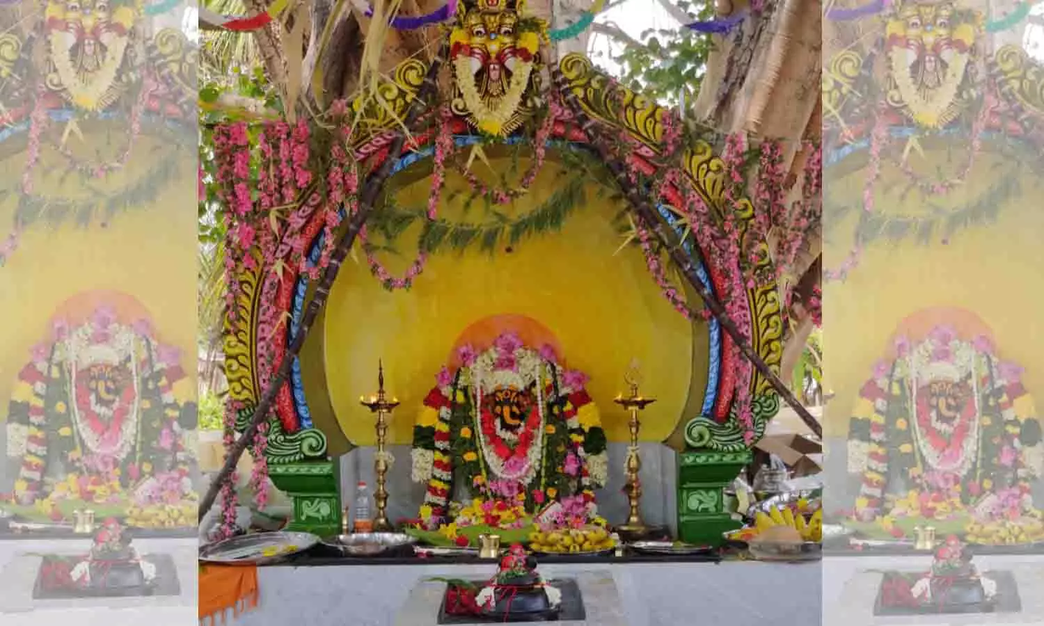 வடுகபாளையத்தில் ராஜகணபதி கோவில் புனரமைக்கப்பட்டு மகாயாக பூஜை நடைபெற்றது வடுகபாளையத்தில் ராஜகணபதி கோவில் புனரமைக்கப்பட்டு மகாயாக பூஜை நடைபெற்றது