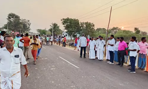 விளாத்திகுளம் அருகே மாட்டு வண்டி எல்கை பந்தயம் - மார்க்கண்டேயன் எம்.எல்.ஏ. தொடங்கி வைத்தார்