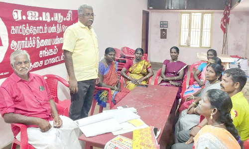 தஞ்சையில் தினக்கூலி பணியாளர்களை நிரந்தரம் செய்யக்கோரி 28-ந்தேதி ஆர்ப்பாட்டம்