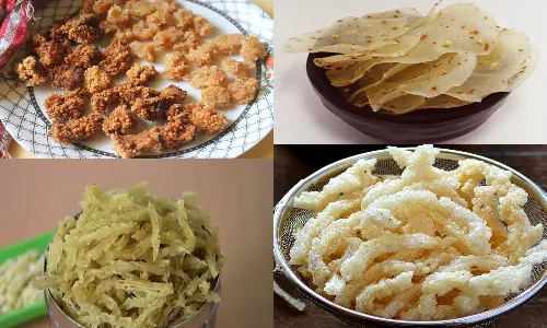 சாதம் மீந்து போனால் இனி தூக்கி போடாதீங்க... சூப்பரான வத்தல் செய்யலாம் வாங்க...