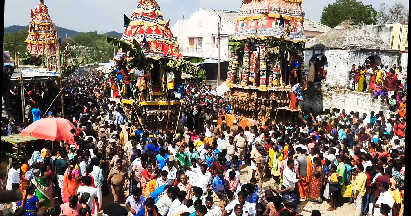 தீர்த்தமலை தீர்த்தகிரீஸ்வரர் கோவில் தேரோட்டம்