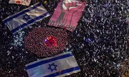 இஸ்ரேலில் லட்சக்கணக்கானோர் திரண்ட வரலாறு காணாத போராட்டம்