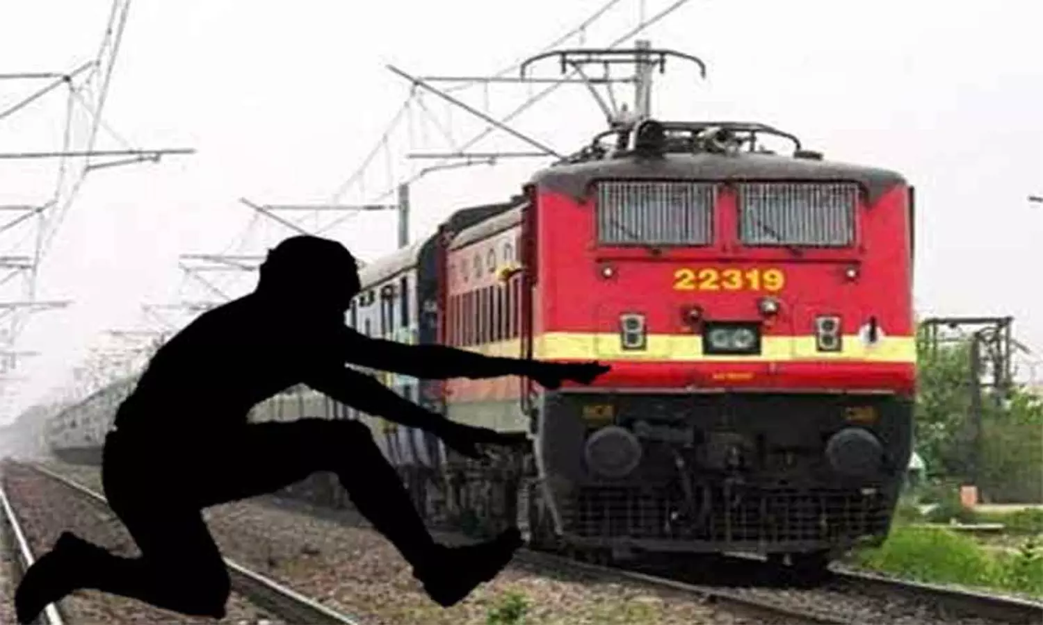 ரெயில் முன்பு பாய்ந்து வாலிபர் தற்கொலை