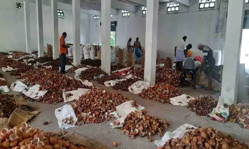 வெள்ளக்கோவில் ஒழுங்குமுறை விற்பனை  கூடத்தில் ரூ. 49.20 லட்சத்துக்கு கொப்பரை விற்பனை
