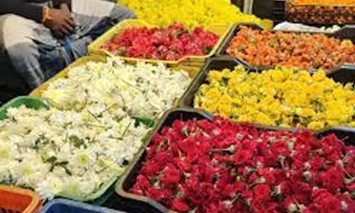 பரமத்திவேலூர் பகுதியில் பூக்களின் விலை வீழ்ச்சி