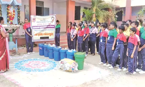 மாணவர்களுக்கான துாய்மை விழிப்புணர்வு பிரசார முகாம்