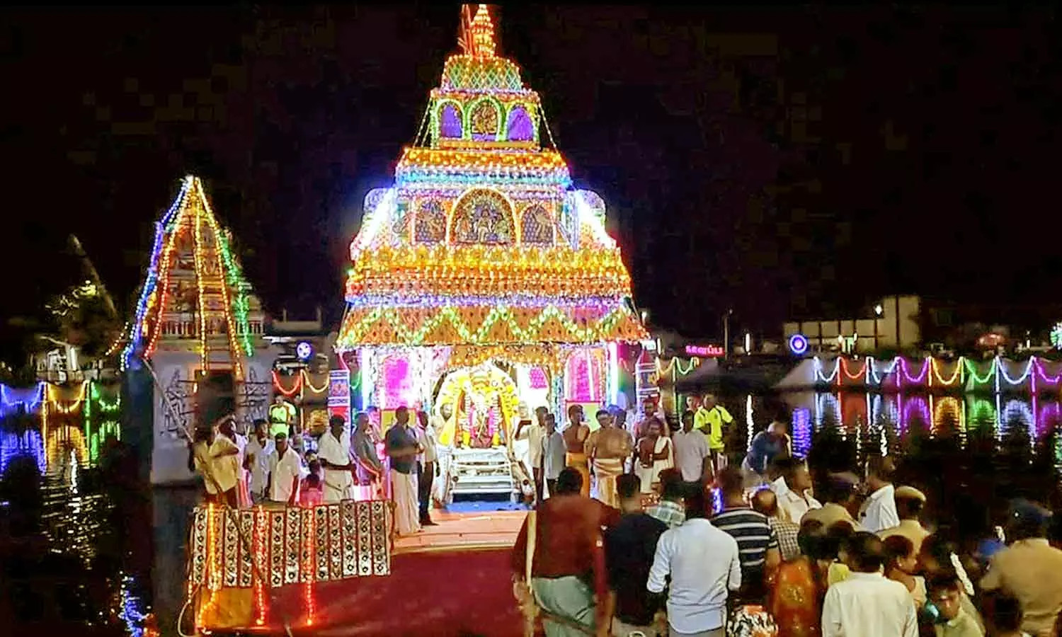 எட்டுக்குடி சுப்பிரமணிய சுவாமி திருக்கோயில் தெப்ப உற்சவம்