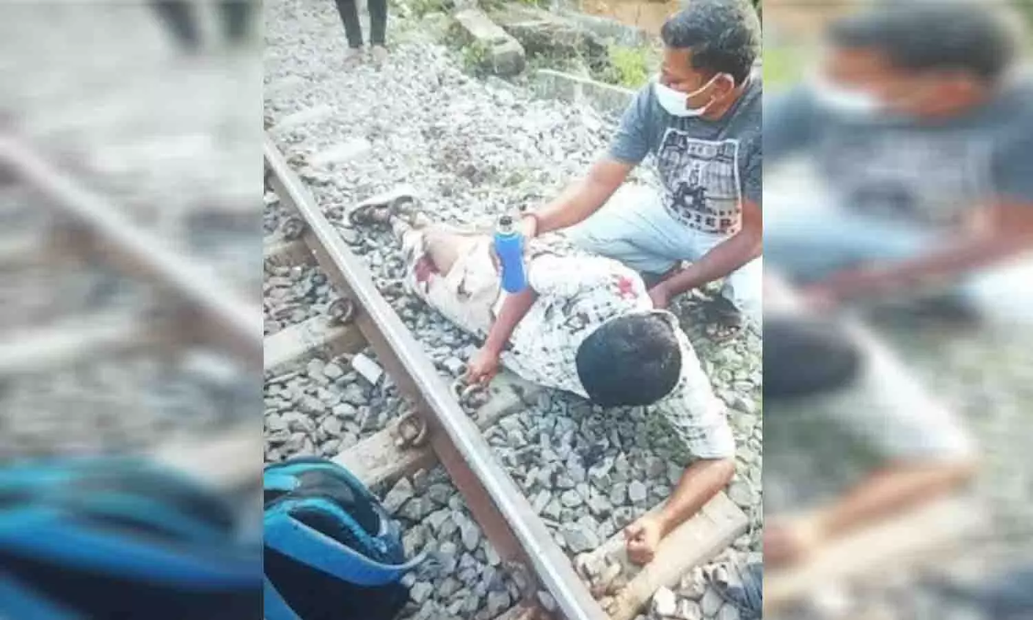 ரெயிலில் இருந்து கீழே விழுந்த திருப்பூர் மருத்துவ கல்லூரி மாணவரின் கால் துண்டானது