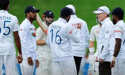 இலங்கை- நியூசிலாந்து மோதும் 2-வது டெஸ்ட் மழையால் பாதிப்பு: முதல் நாளில் 48 ஓவர்களுடன் ஆட்டம் நிறுத்தம்