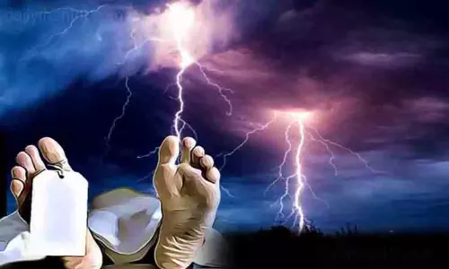 இடி தாக்கி கல்லூரி மாணவன் பலி