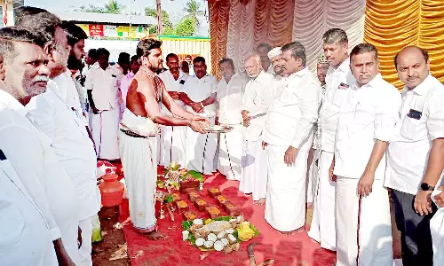 சங்கரன்பந்தலில் ரூ.2 கோடி மதிப்பில் புதிய பாலம்- எம்.எல்.ஏ. பணியை தொடக்கி வைத்தார்