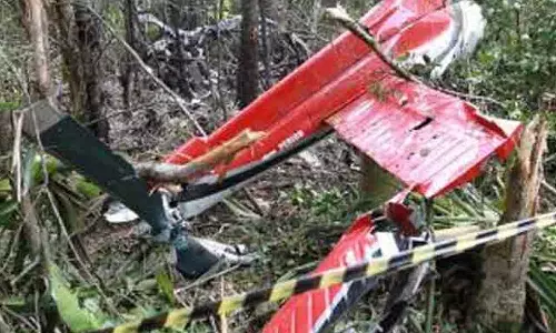 பிரேசிலில் ஹெலிகாப்டர் கீழே விழுந்து 4 பேர் பலி